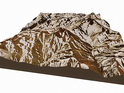 null微地形 山地地形 微地形 雪山 真实地形