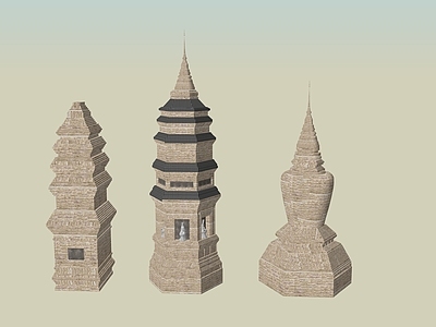 中式古建筑 塔