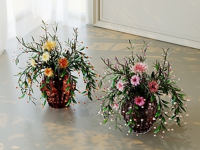 现代简约花艺 花瓶 花卉 插花
