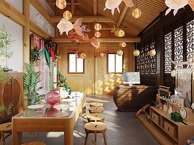 新中式玩具礼品店 新中式手作店 手工店 手作店