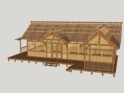 乡土建筑风格乡村民房 建筑