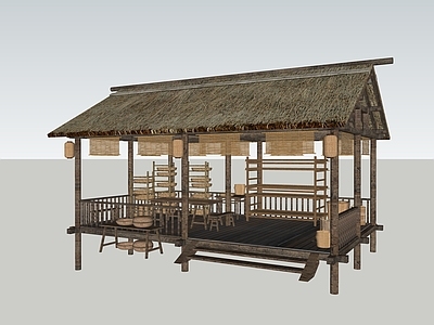 中式乡土风格餐饮建筑 建筑