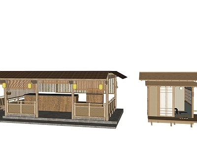 日式餐饮建筑 建筑
