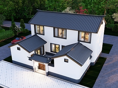 四合院 农村四合院施工图