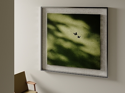 极简风卧室挂画 意式挂画 绿色挂画 客厅挂画 卧室挂画 油画