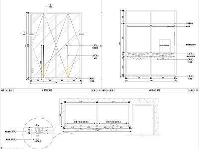 柜体节点 柜体 家具 衣柜 节点大样图