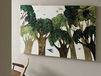 现代简约玄关挂画 美式挂画 客厅挂画 油画 抽象画 儿童挂画