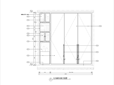 柜体节点 衣柜 柜体 家具施工图