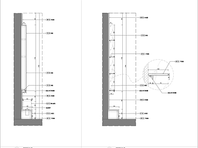 柜体节点 柜体 墙身节点 家具