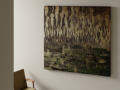 极简卧室挂画 宋式挂画 油画 抽象画 卧室挂画 客厅挂画