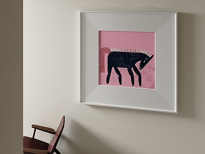 极简儿童挂画 现代挂画 动物挂画 儿童挂画 卧室挂画 油画