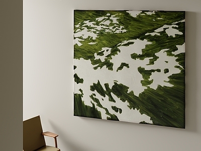 极简卧室挂画 意式挂画 绿色挂画 卧室挂画 客厅挂画 抽象画