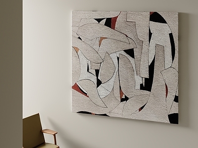 侘寂儿童挂画 现代挂画 卧室挂画 儿童挂画 油画 抽象画
