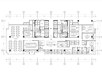 整体办公空间 办公室平面方案