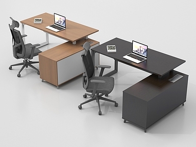 现代简约办公桌椅 办公桌椅组合 职员工位电脑桌