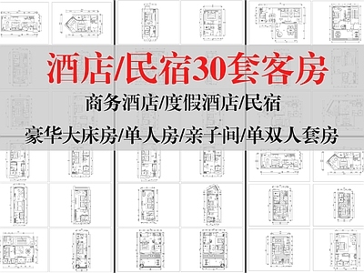 酒店客房 30套酒店客房 民宿客房