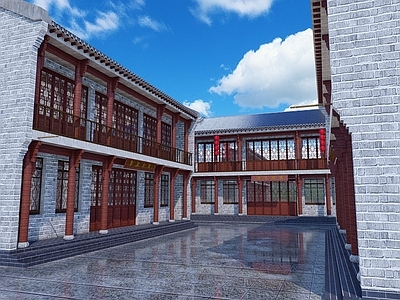 新中式四合院 四合院建筑