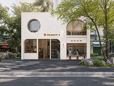 现代简约甜品面包店