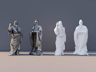 新中式雕塑摆件 古代人物雕塑 人物雕塑