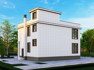 别墅建筑 二层自建房施工图