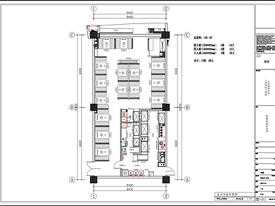 烤肉店 现代烤肉店 韩式烤肉店 中式烤肉店 烤肉店平面图