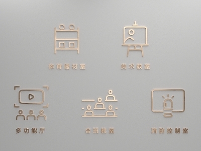 现代标识牌