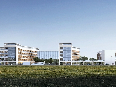 现代主义学校外观 现代学校