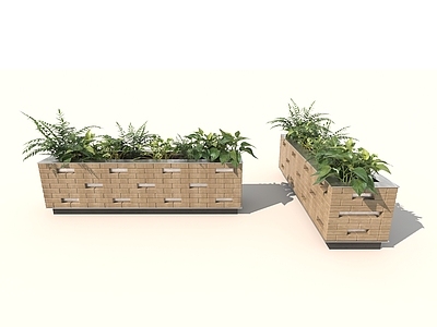 现代简约花池
