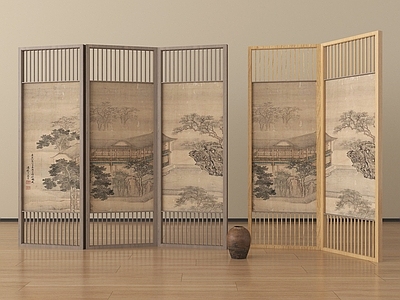 新中式屏风 屏风可折叠屏风