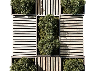 极简主义绿植墙 植物墙