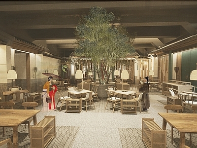 新中式火锅店