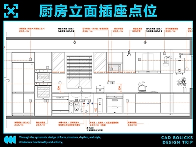 厨房 厨房立面 厨房插座 插座点位 厨房施工图