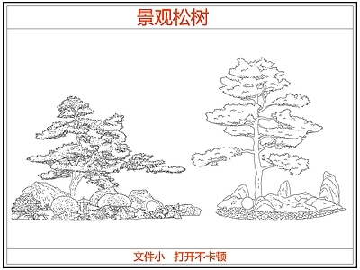 乔木种植 迎客松罗汉松树 中式景观松树
