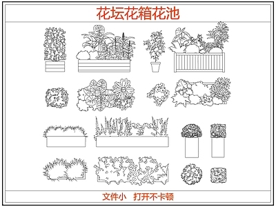 灌木种植 花坛花箱花池灌木