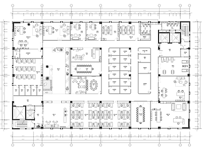 整体办公空间 办公室平面图