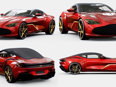 英伦奢华跑车风格汽车 阿斯顿马丁 Zagato 阿斯顿马丁跑车 超跑轿跑豪华轿车 阿斯顿马丁超跑
