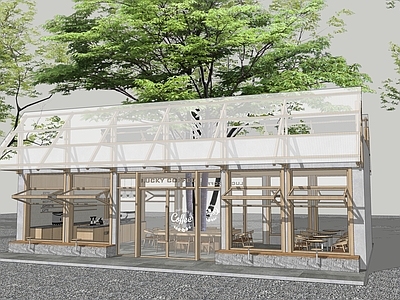 日式咖啡厅 乡村咖啡厅 咖啡厅改造 钢结构咖啡厅 奶茶店 非标商业