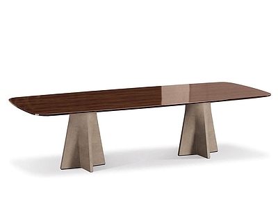 意式极简餐桌 米洛缇 minotti 餐桌