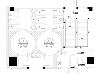 公共卫生间 公共卫生间平面图 公卫平面图