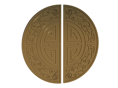 新中式门把手