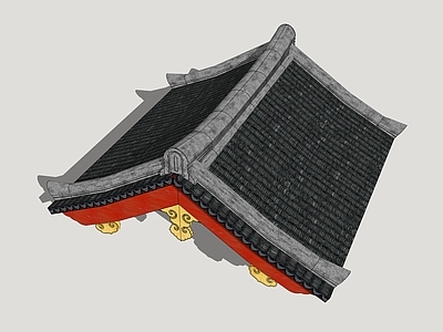 中式屋檐 影视屋檐 古建屋顶