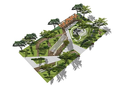 现代主义口袋公园 口袋公园 景观公园