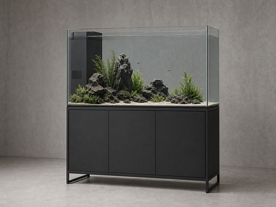 极简宠物用品 鱼缸 造景缸 鱼缸柜 水景 水族箱