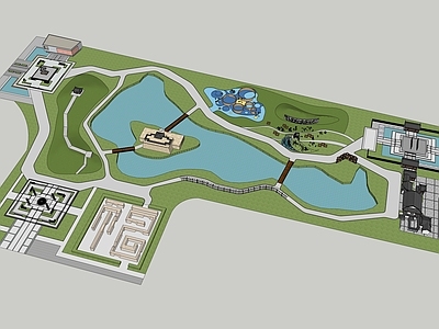 新中式景观公园 汉字文化公园 文化公园 景观公园