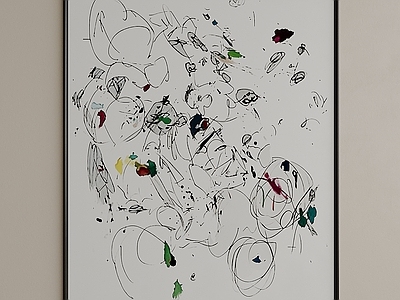 抽象表现主义抽象挂画 挂画 现代挂画 复古挂画 抽象挂画