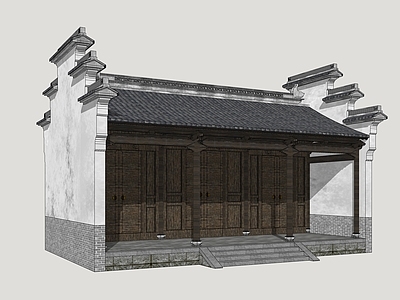 徽派建筑古建筑 徽派民居 古民居建筑 影视民居建筑 江南民房