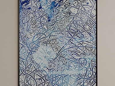 抽象表现主义抽象挂画 挂画 抽象挂画 复古挂画