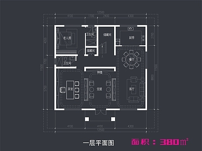 别墅建筑 三层独栋别墅 农村自建房 380㎡小别墅