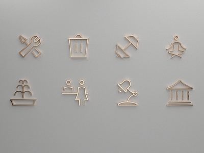 极简标识标牌