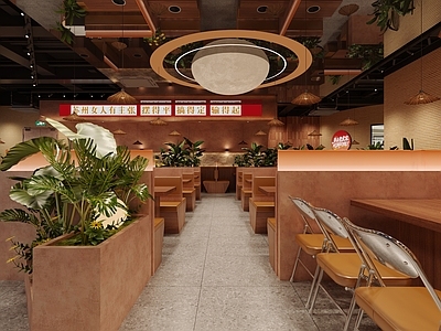 复古火锅店 餐厅 火锅店 牛蛙